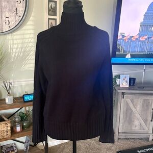 Commense Elegant Black Turtleneck Sweater